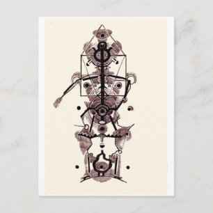 Anatomie eines Künstlers Postkarte