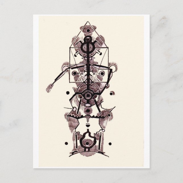 Anatomie eines Künstlers Postkarte (Vorderseite)