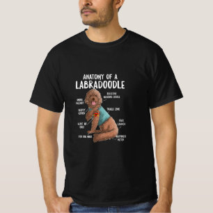 Anatomie eines Labradoodle Labrador Retriever T-Shirt