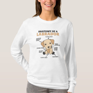 Anatomie eines Labrador Retriever Sweet Hunde T-Shirt