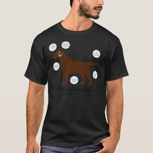 Anatomie eines Labrador Retriever T-Shirt (Vorderseite)