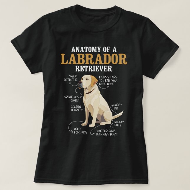 Anatomie eines Labrador Retriever Welpenbesitzers  T-Shirt (Design vorne)