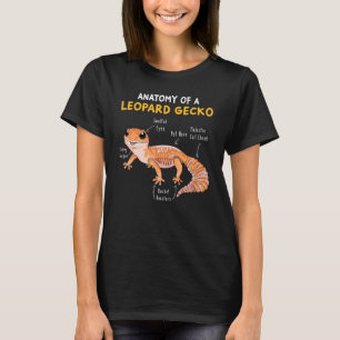 Anatomie eines Leopard Gecko Gecko Mama Reptile Va T-Shirt