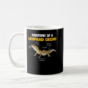 Anatomie eines Leoparden Gecko Kaffeetasse