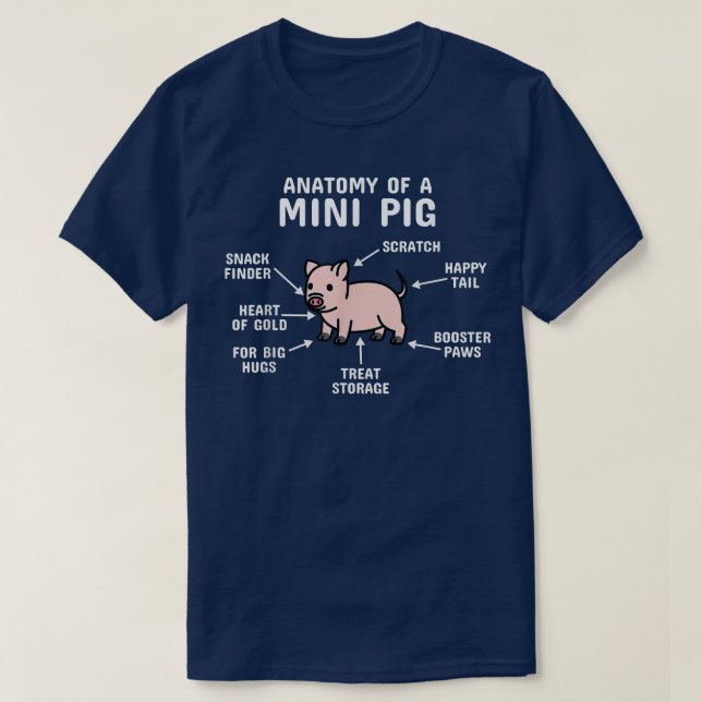 Anatomie eines Mini-Schweinepestes T-Shirt (Design vorne)