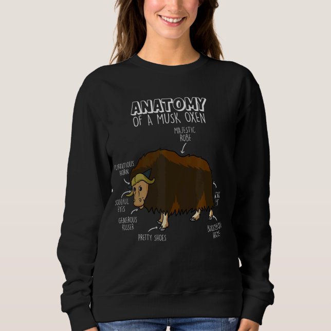 Anatomie eines MuskelOxens Sweatshirt (Vorderseite)