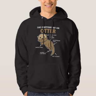 Anatomie eines Otters mit niedlicher Otter Hoodie
