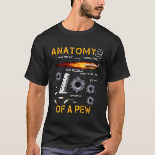 Anatomie eines Pew Pewer Amendment Gun Funny Gesch T-Shirt