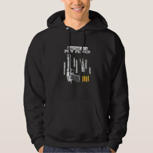 Anatomie eines Pew Pewer Ammo Gun Amendment Meme Hoodie