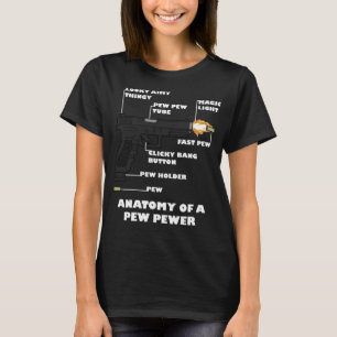 Anatomie eines Pew Pewer Funny 2. Änderung Gun Lov T-Shirt