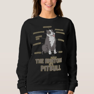 Anatomie eines Pitbull Funny Dog Sweatshirt