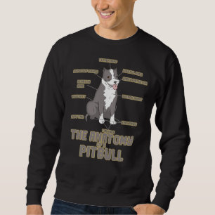 Anatomie eines Pitbull Funny Dog Sweatshirt