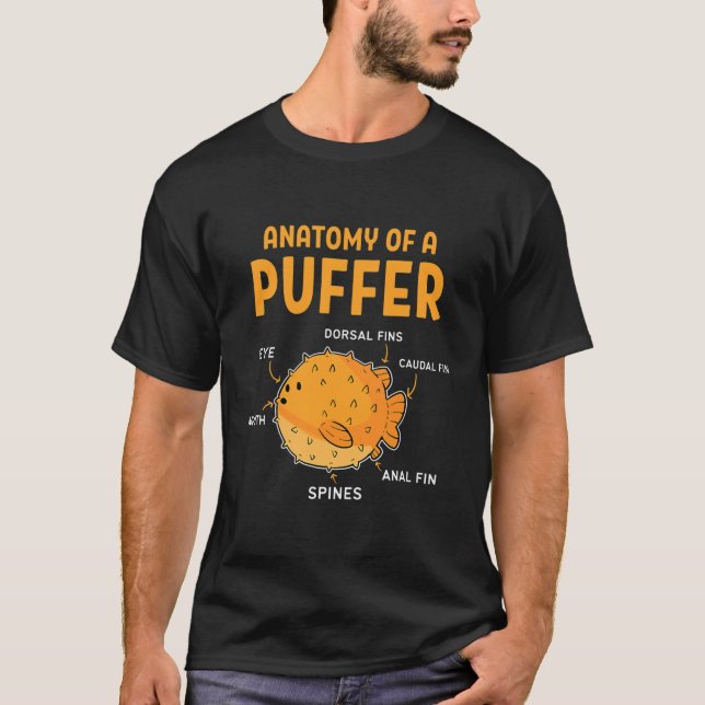 Anatomie eines Pufffischs  T-Shirt (Vorderseite)