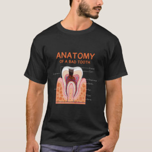 Anatomie eines schlechten Zahnzahnarztzahnarztes f T-Shirt