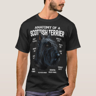 Anatomie eines schottischen Terrier Dog Funny Gift T-Shirt