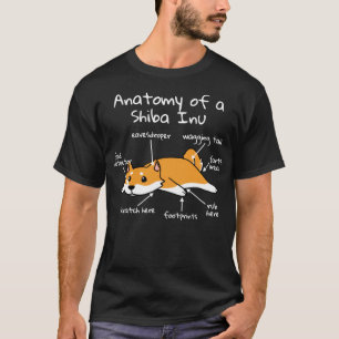 Anatomie eines Shiba Inu Funny Dog Geschenks T-Shirt