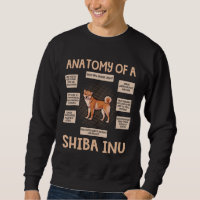 Anatomie eines Shiba Inu lustigen Welpengeschenks