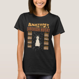 Anatomie eines sibirischen Husky-Funny-Sibirischen T-Shirt