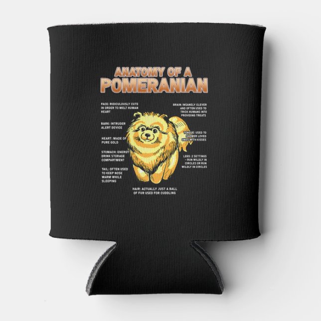 Anatomie eines Spitzes Dosenkühler (Vorderseite)