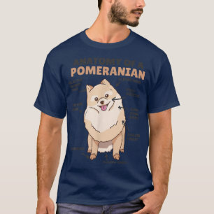 Anatomie eines Spitzes Niedliche Hunde Witziger Sp T-Shirt