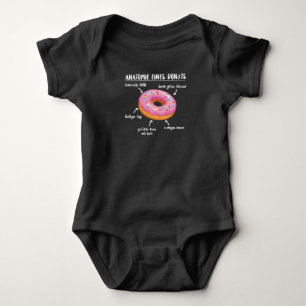 Anatomie eines süßen Donuts köstliche Donut Baby Strampler