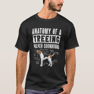 Anatomie eines Treeing Walker Coonhounds T-Shirt