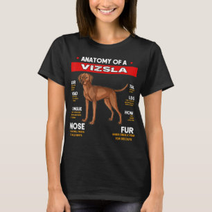 Anatomie eines Vizsla Hogs Liebhaber des Shirts