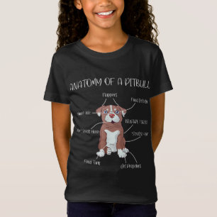 Anatomie eines weiblichen Pitbull-Hundeliebhabers T-Shirt