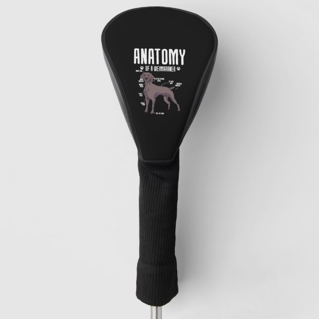 Anatomie eines Weimaraners Golf Headcover (Vorderseite)