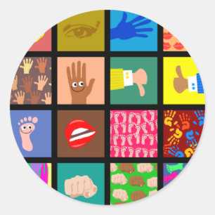 Anatomie-Fliesen-Tapete Runder Aufkleber