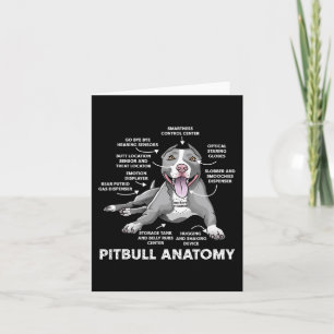 Anatomie Fun Bulldog Lover Dog Besitzer Karte