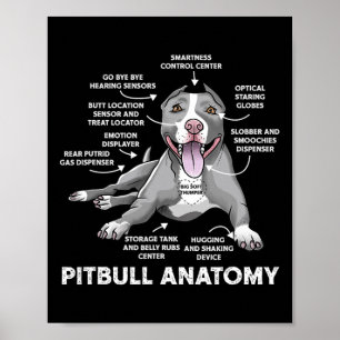 Anatomie Fun Bulldog Lover Dog Besitzer Poster