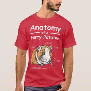 Anatomie Furry Potato Hamster Guinea Schwein T-Shirt