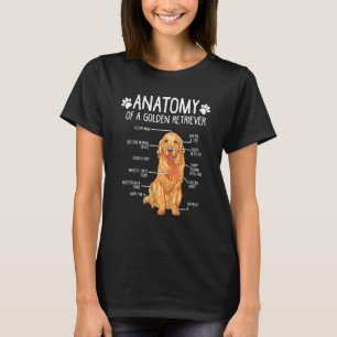 Anatomie Golden Retriever Dog T-Shirt