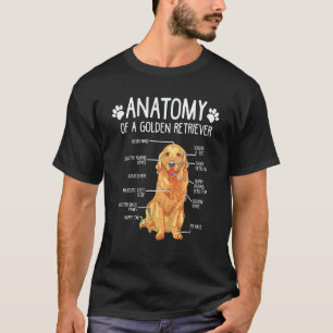 Anatomie Golden Retriever Hund T-Shirt