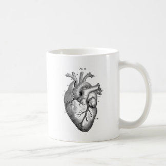 Anatomie-Herz-Bild-Vintag Tasse