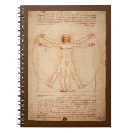 Anatomie Leonards Da Vinci von Mann Vitruvian Mann Notizblock