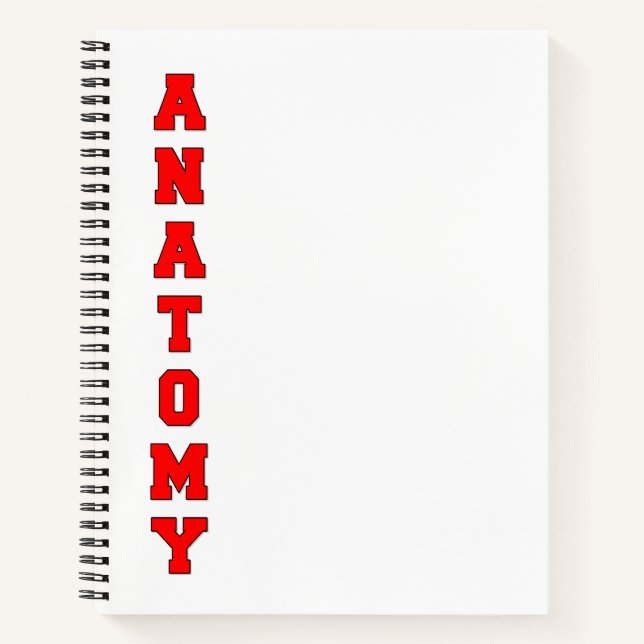 Anatomie Notizbuch (Vorderseite)