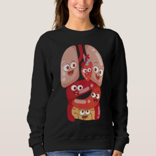 Anatomie Physiologie Herz Lungen Lebenswichtige Or Sweatshirt