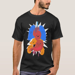 Anatomie Physiologie Herz Lungen Lebenswichtige Or T-Shirt