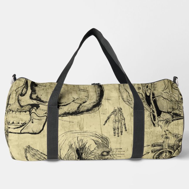 Anatomie-Schädel-Duffle-Beutel Duffle Bag (Vorderseite)