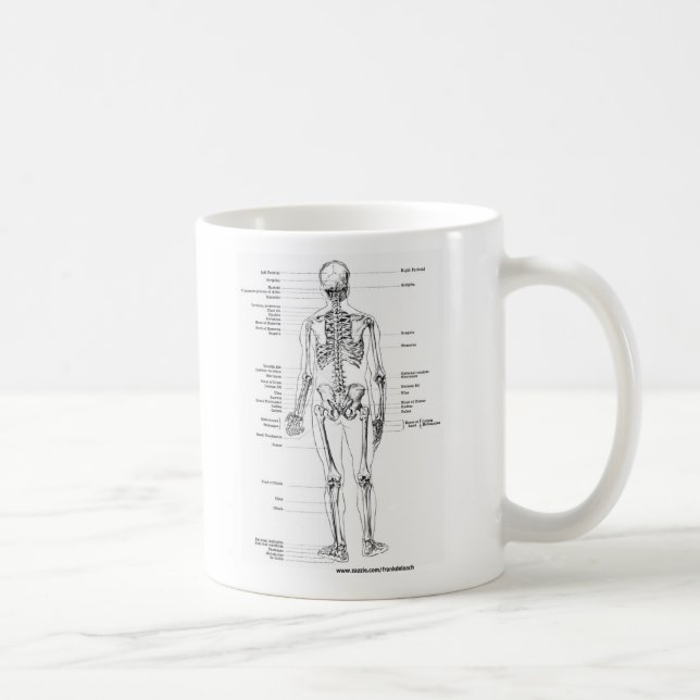 ANATOMIE-SKELETON T - SHIRTS UND GESCHENKE TASSE (Rechts)