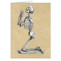 Anatomie-Skelett-Illustration Grußkarten