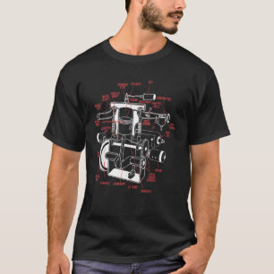 Anatomie-System Motor Mechanik 2022 für Männer W T-Shirt