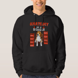Anatomie von Beagle-Hunden Hoodie