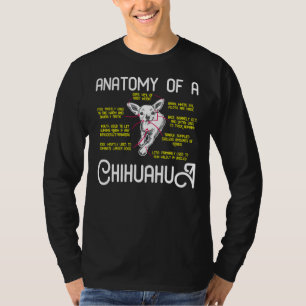 Anatomie von Chihuahua Chihuahua Hund Welpe Funny T-Shirt
