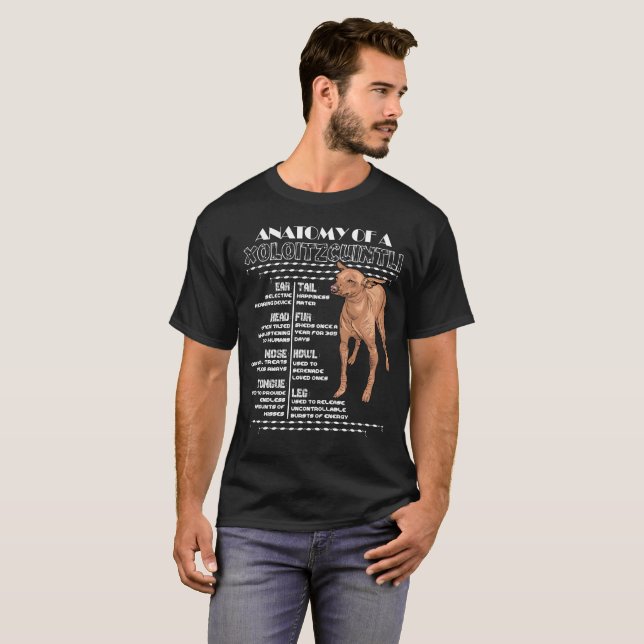 Anatomie von einem Xolo T-Shirt (Vorne ganz)