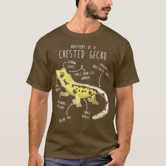 Anatomie von Gecko Lizard 1 T-Shirt