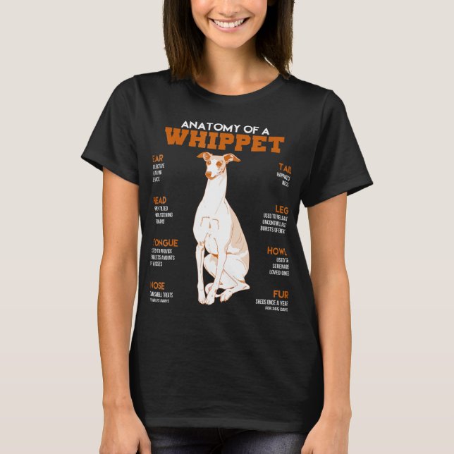 Anatomie von Hunden und Shirt Funny Gift (Vorderseite)