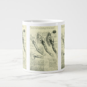 Anatomie von Leonardo da Vinci Jumbo-Tasse
